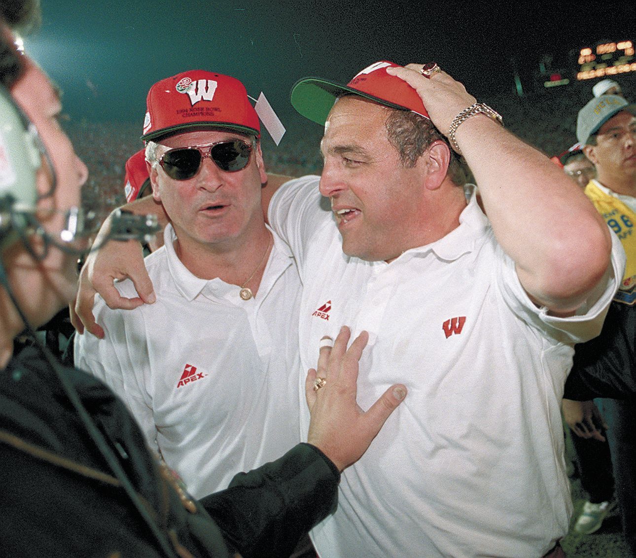 Barry Alvarez, John Palermo - 1994 Rose Bowl